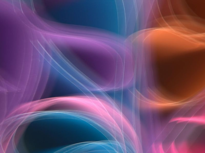 Visual representation of a smooth yoga flow sequence with neon pink lighting.